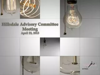 Hillsdale Advisory Committee Meeting April 23, 2013