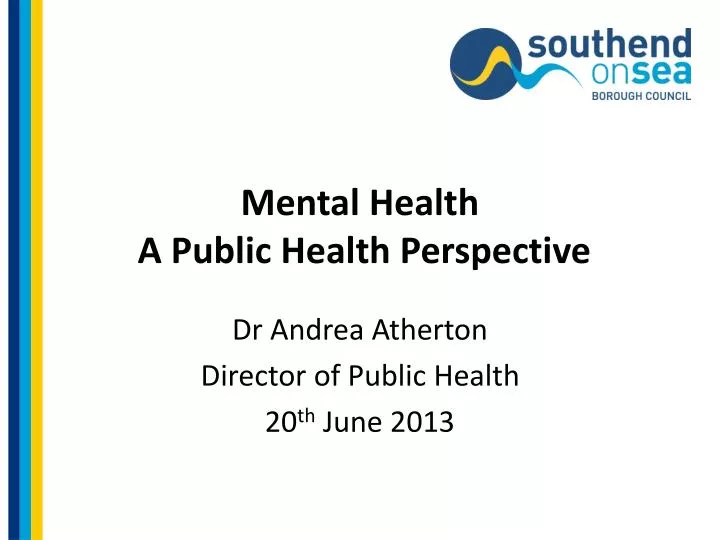 mental health a public health perspective