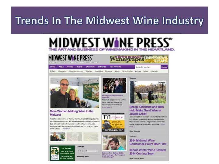 trends in the midwest wine industry