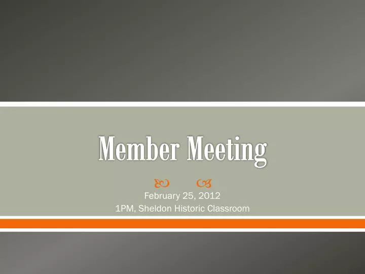 member meeting