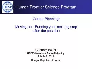 Human Frontier Science Program