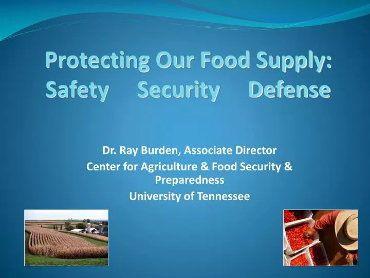 protecting our food supply safety security defense