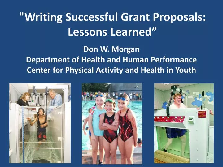 writing successful grant proposals lessons learned