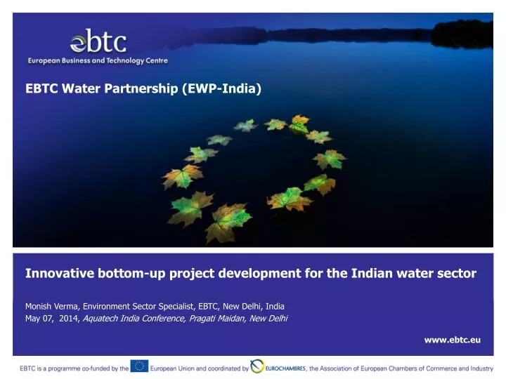 innovative bottom up project development for the indian water sector
