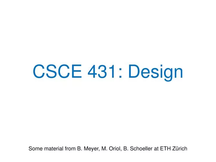 csce 431 design