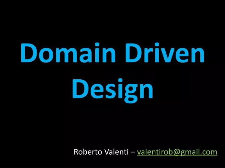 domain driven design