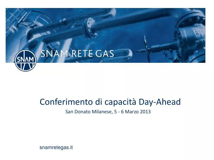 conferimento di capacit day ahead