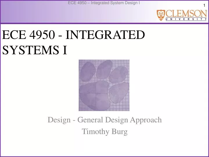 ece 4950 integrated systems i