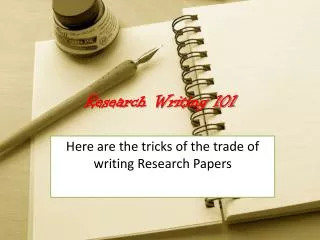 research writing 101