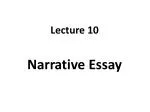 Narrative Essay - slide 1
