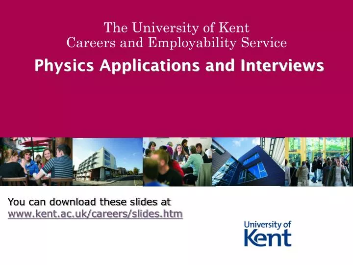 physics applications and interviews