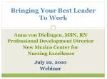 Bringing Your Best Leader To Work - slide 1