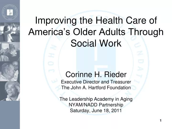 improving the health care of america s older adults through social work