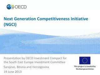 Next Generation Competitiveness Initiative (NGCI)