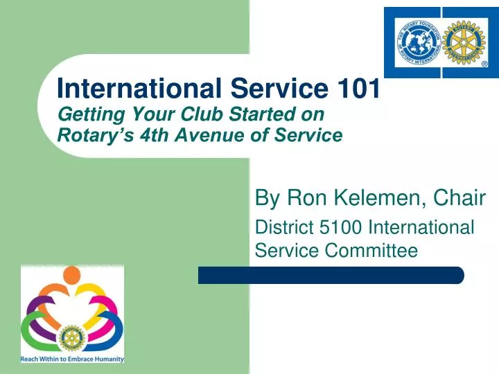 international service 101 getting your club started on rotary s 4th avenue of service