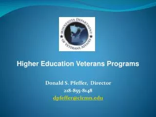 Donald S. Pfeffer , Director 218-855-8148 dpfeffer@clcmn.edu