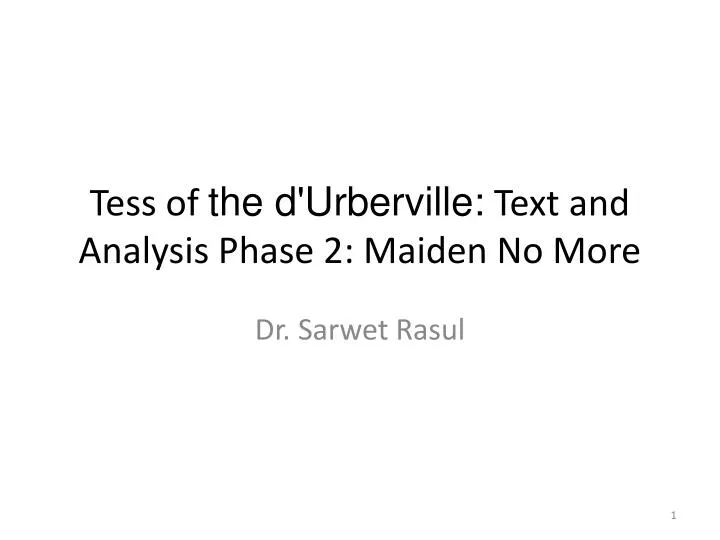tess of the d urberville text and analysis phase 2 maiden no more