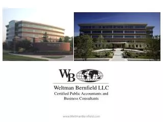 Weltman Bernfield LLC Certified Public Accountants and Business Consultants