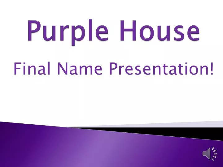 purple house