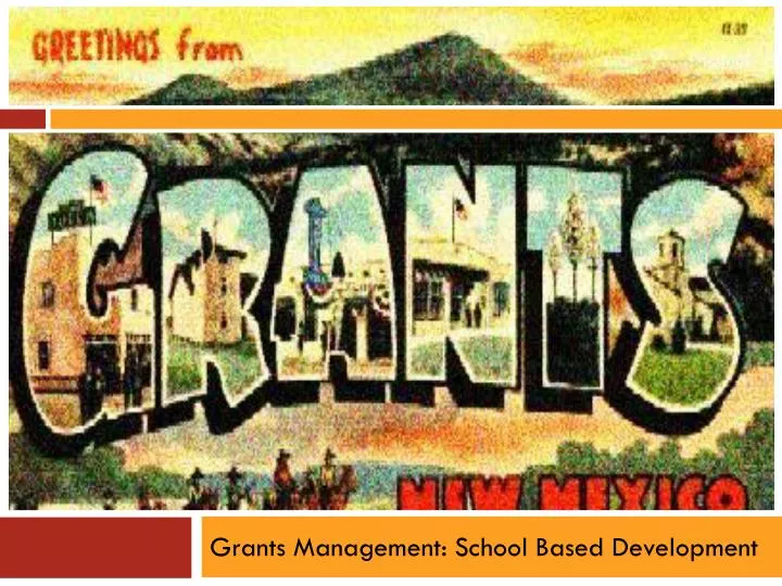 grants management school based development