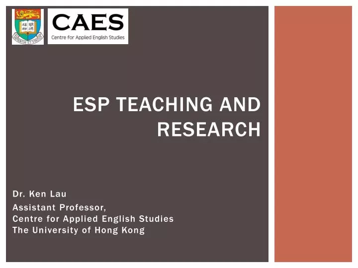 esp teaching and research