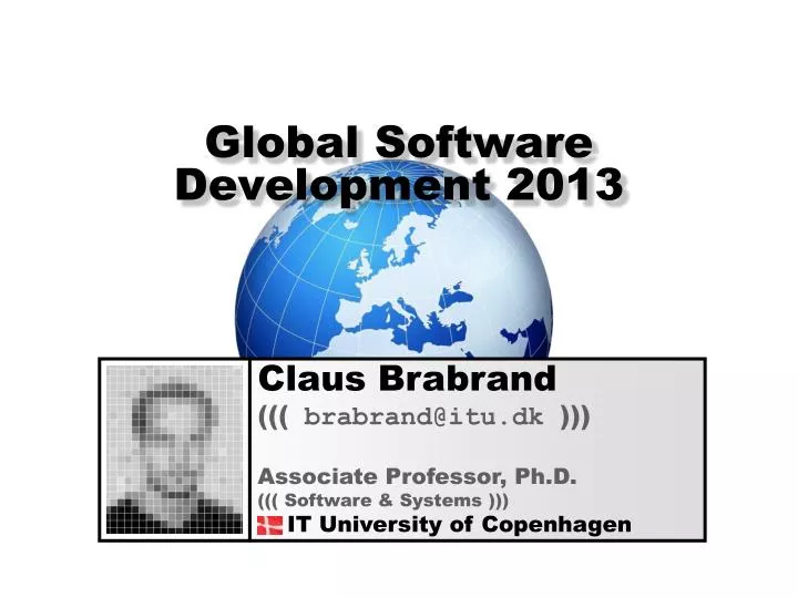 global software development 2013