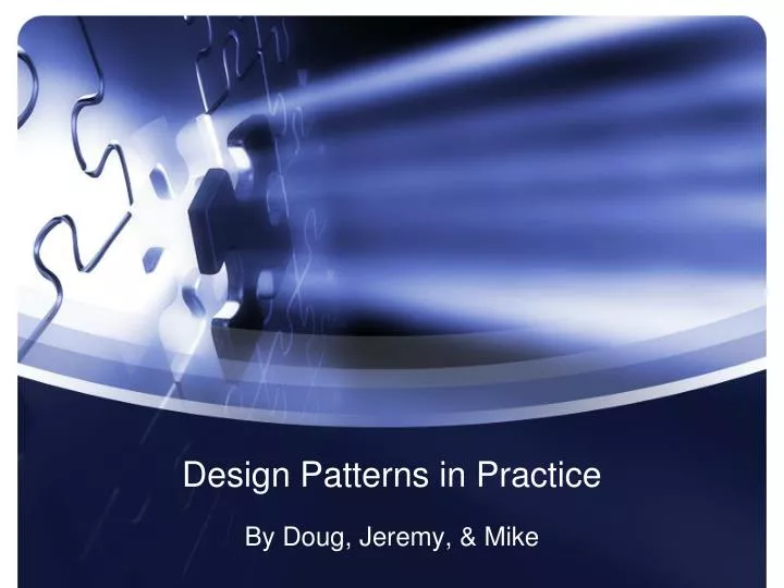 design patterns in practice