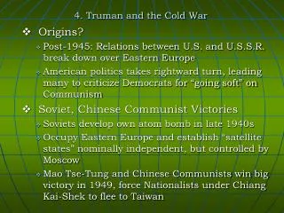 4. Truman and the Cold War