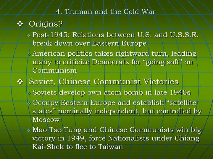 4 truman and the cold war