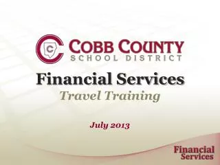 Financial Services Travel Training