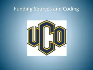 Funding Sources and Coding