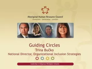 Guiding Circles Trina Bu?ko National Director, Organizational Inclusion Strategies