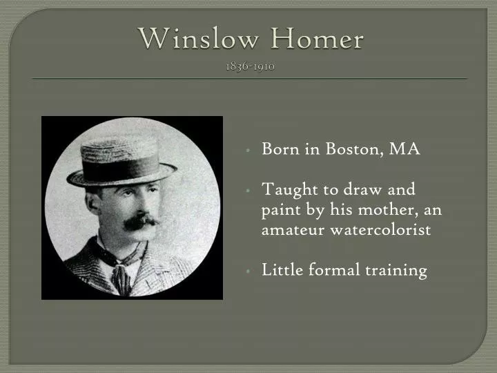 winslow homer 1836 1910