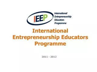 International Entrepreneurship Educators Programme