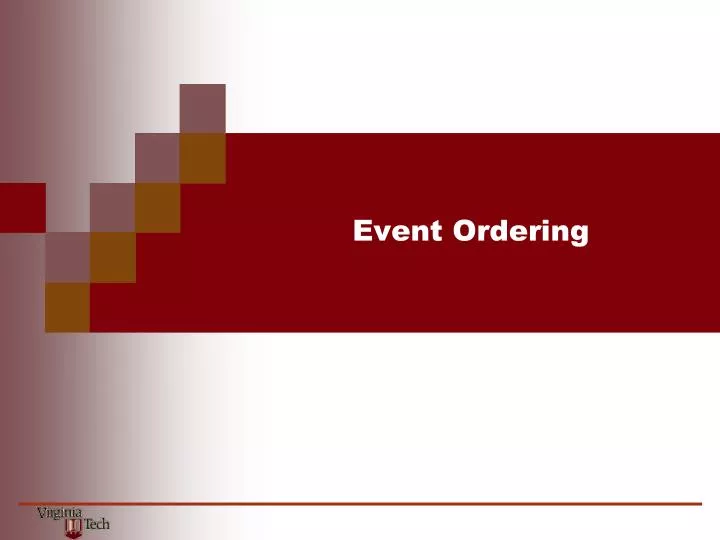 event ordering