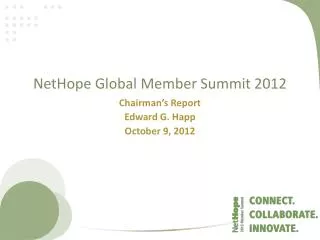 NetHope Global Member Summit 2012