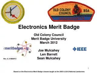 Electronics Merit Badge