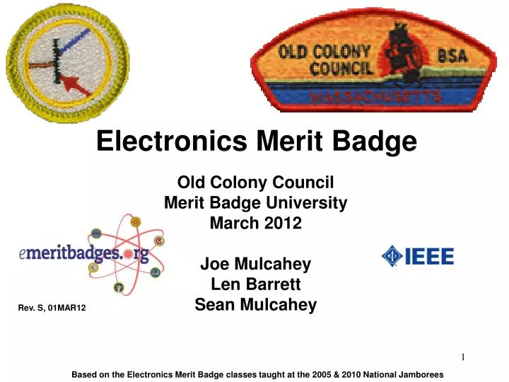 electronics merit badge