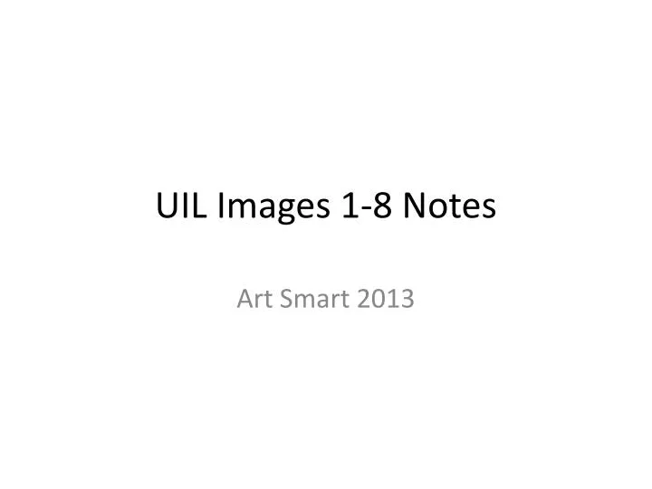 uil images 1 8 notes