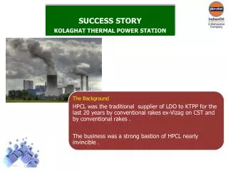 SUCCESS STORY KOLAGHAT THERMAL POWER STATION