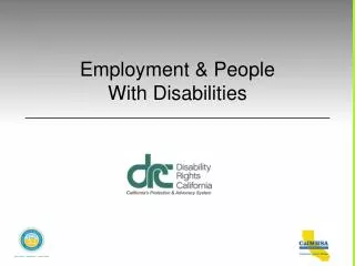 Employment &amp; People With Disabilities