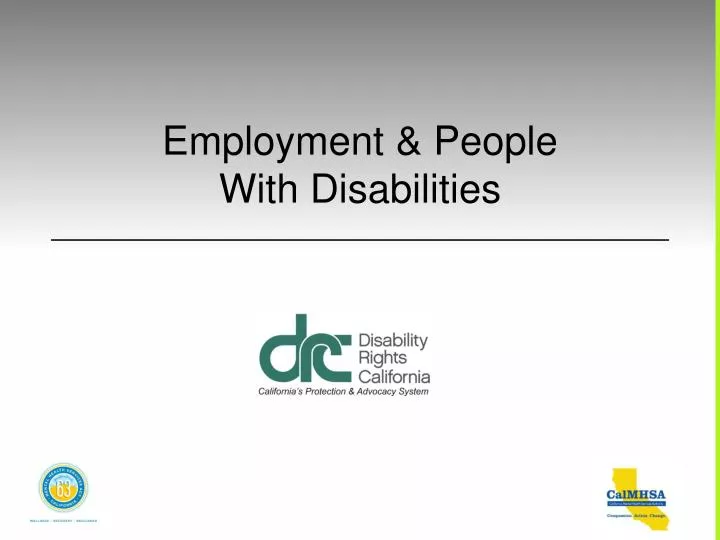 employment people with disabilities