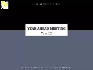 Year Ahead meeting