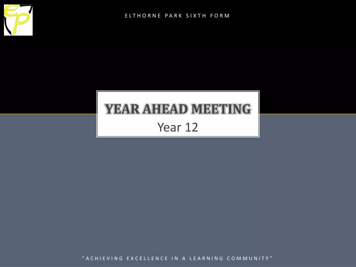 year ahead meeting