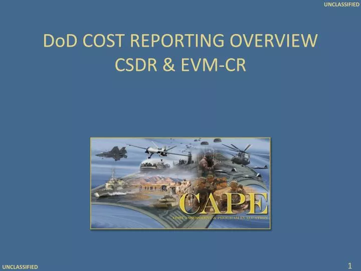 dod cost reporting overview csdr evm cr