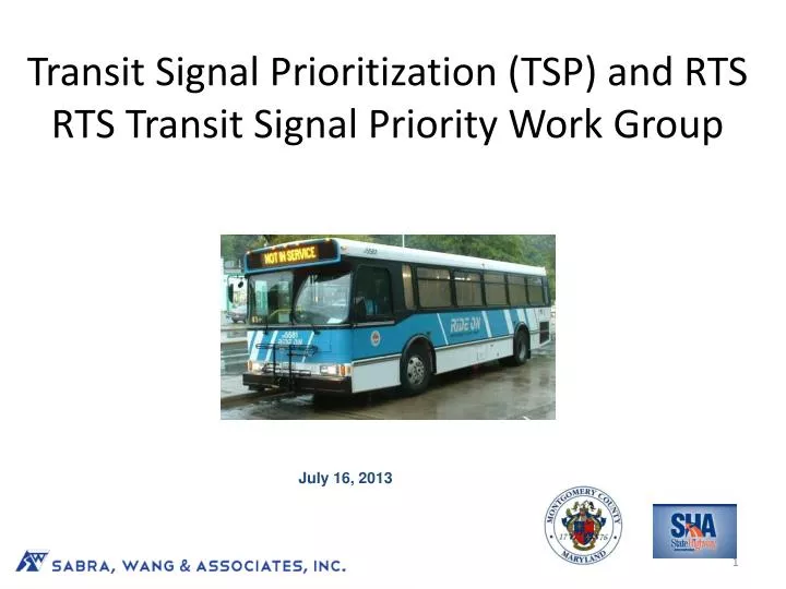 transit signal prioritization tsp and rts rts transit signal priority work group