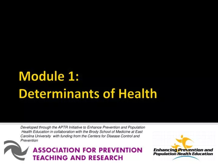 module 1 determinants of health