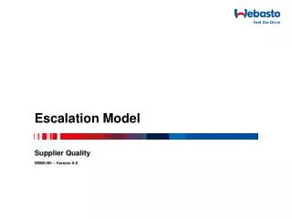 Escalation Model
