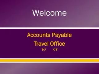 Accounts Payable Travel Office