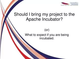 Should I bring my project to the Apache Incubator?